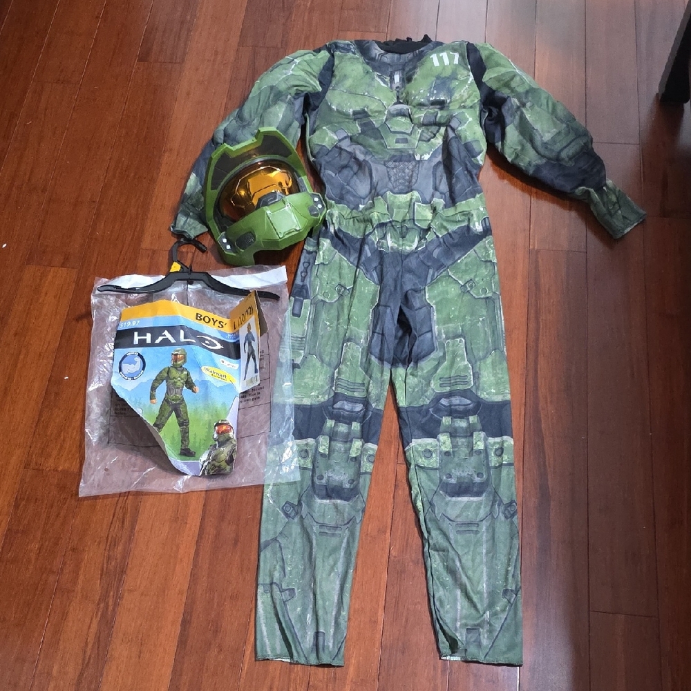 Halo Superhero Kids Costume - Green and Black